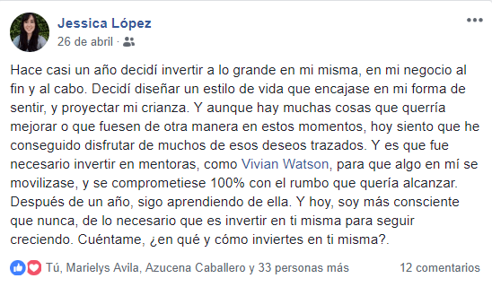 Vivian Watson Testimonios