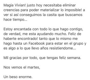 Testimonio email maria